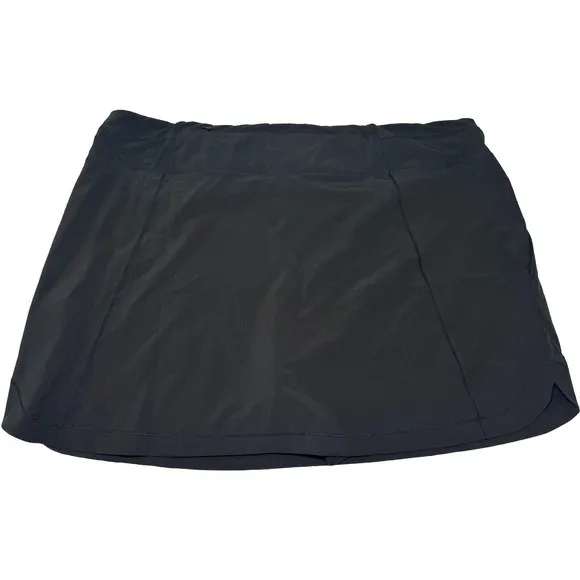 SCOTTeVEST Women's Scarlett Skort 8 Hidden Pockets, Black Size M1 (XXL)