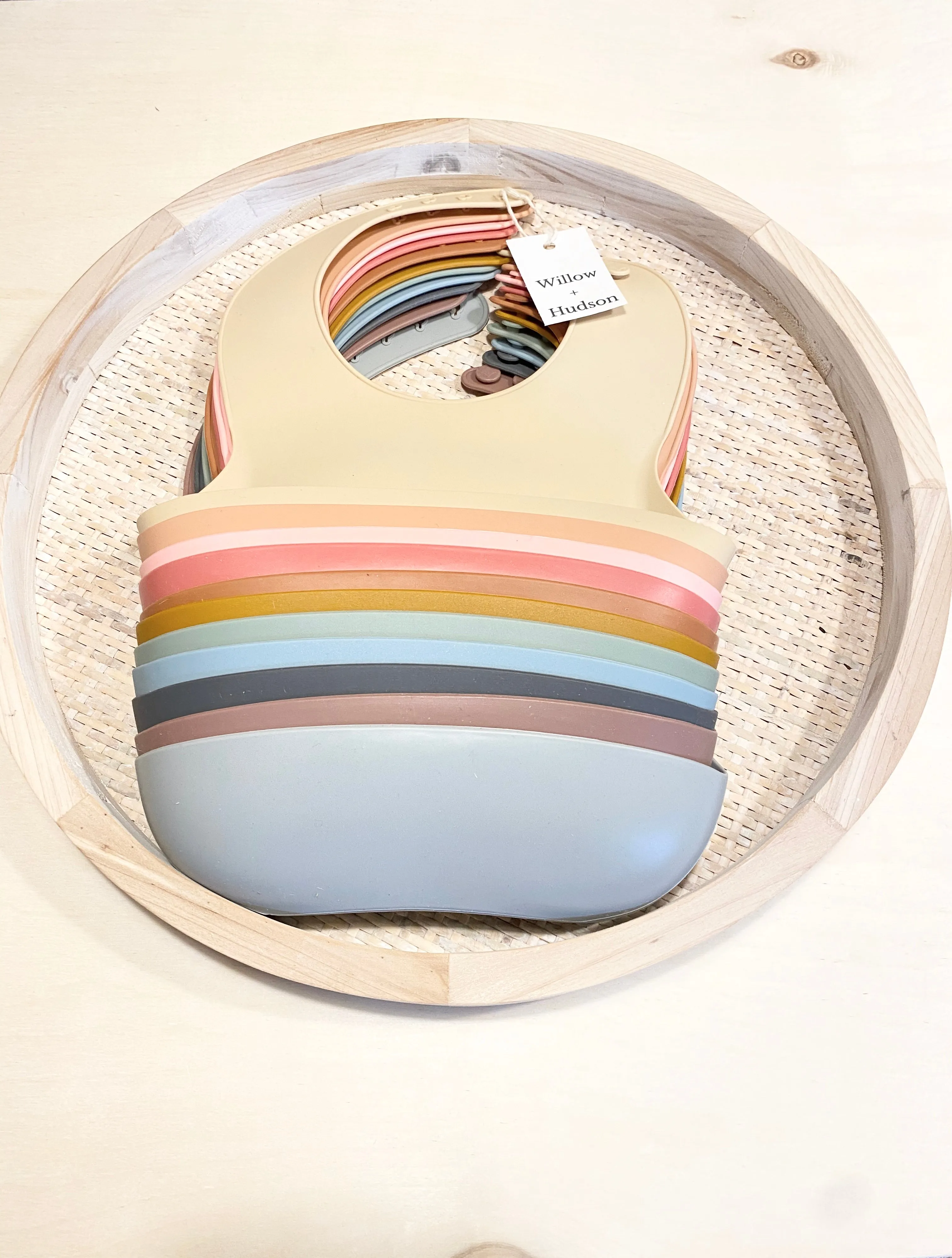 Silicone Bib - Raspberry
