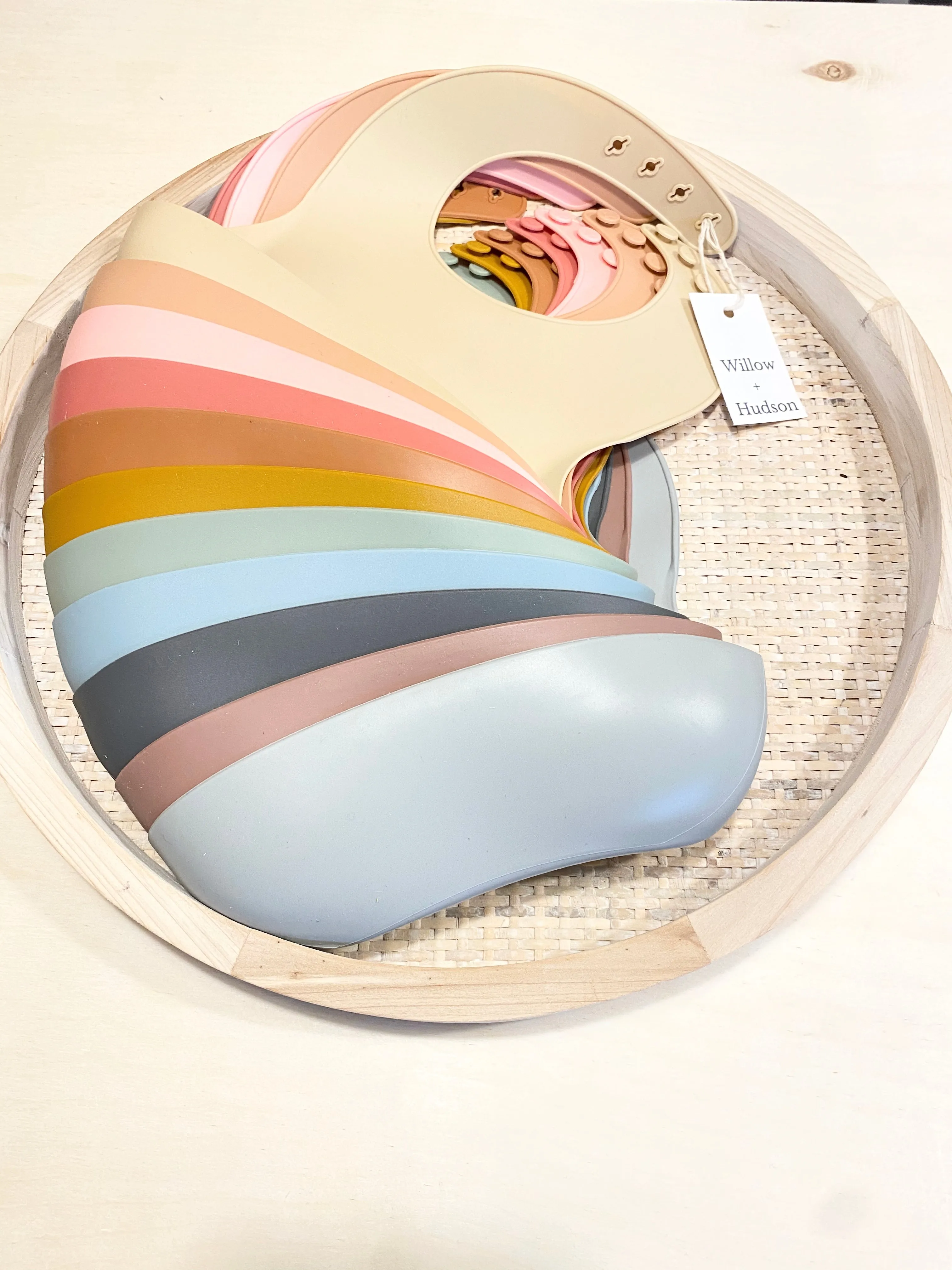 Silicone Bib - Raspberry