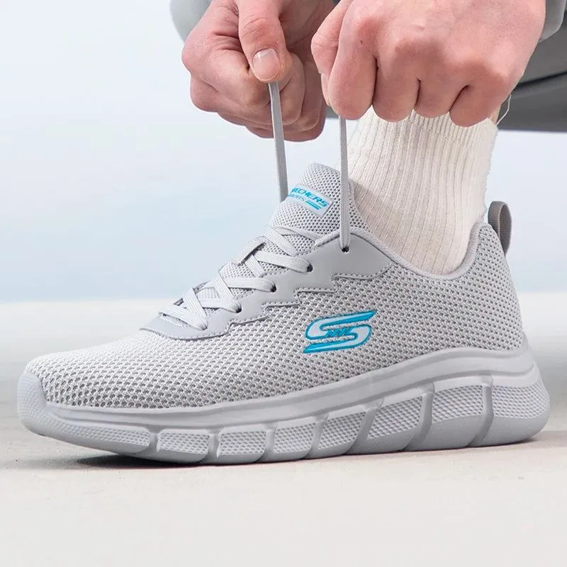 Skechers/Skechers Men's Shoes Lightweight Breathable Cushioning Running Shoes Sports Casual Shoes