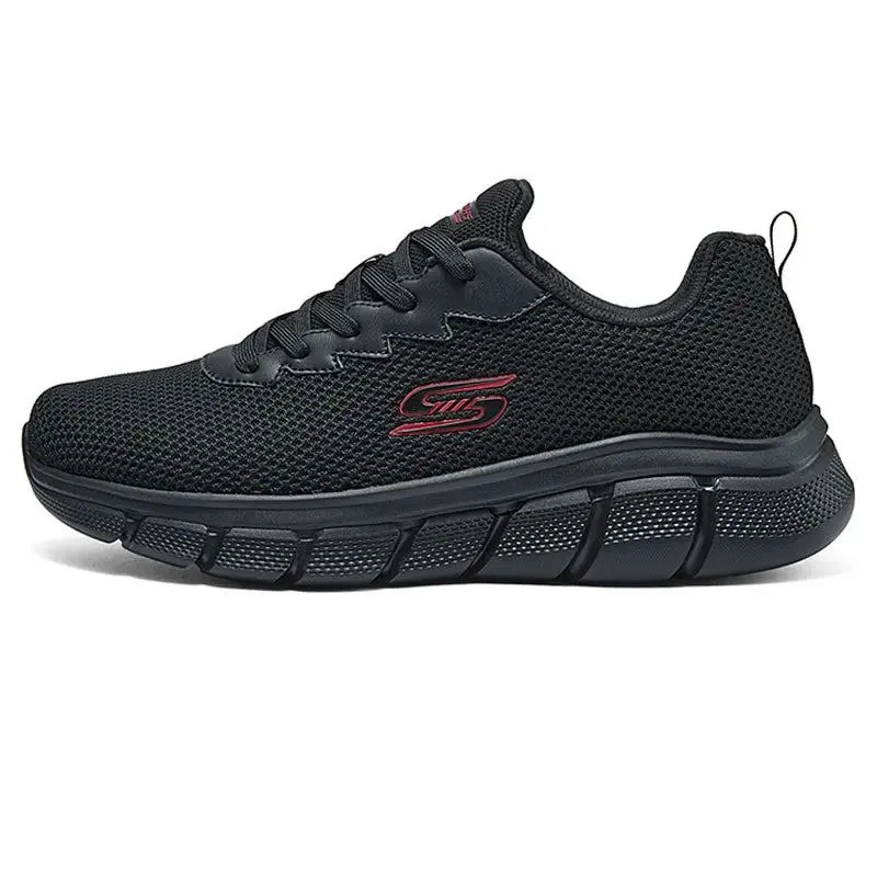 Skechers/Skechers Men's Shoes Lightweight Breathable Cushioning Running Shoes Sports Casual Shoes