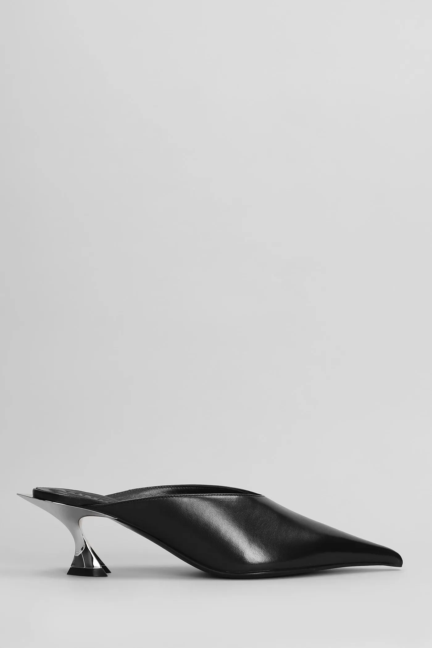 Slipper-Mule in black leather