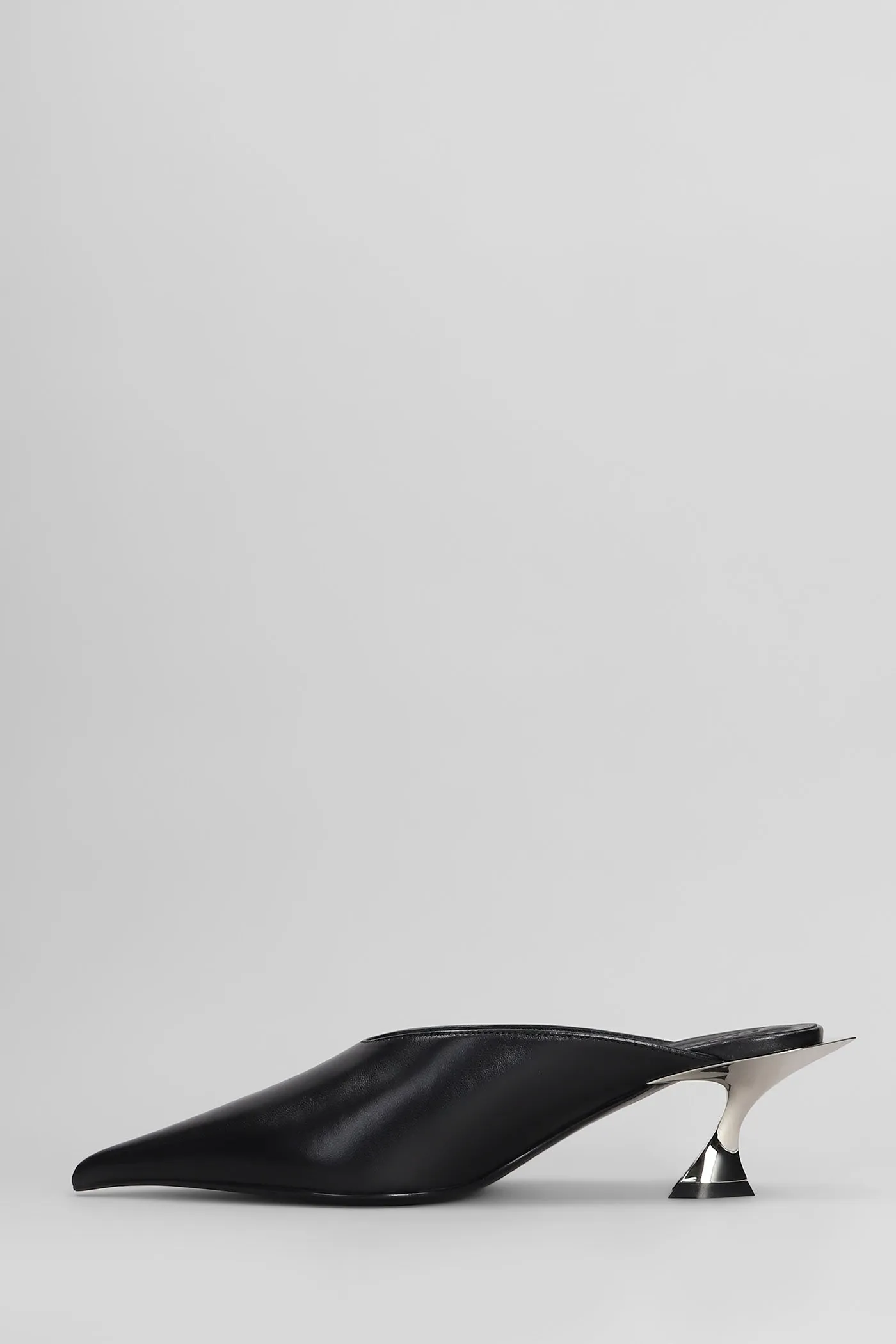 Slipper-Mule in black leather