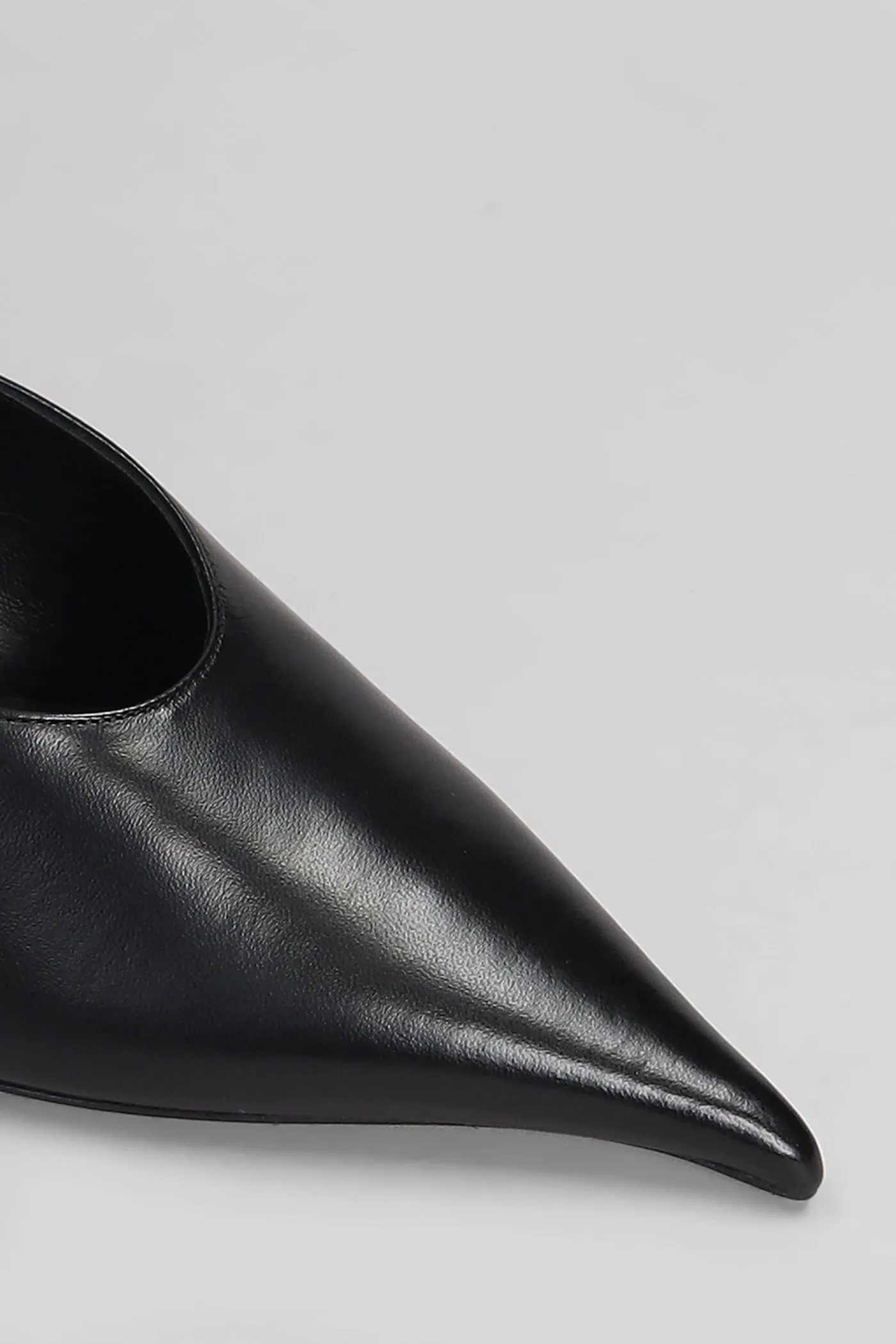 Slipper-Mule in black leather