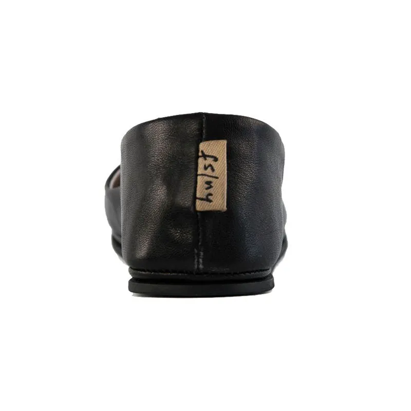 Sloop - Black Leather