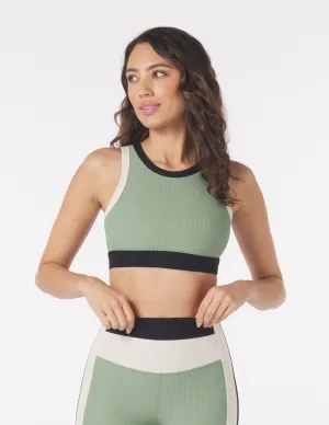 Socialite Bra: Sage/Black/Oatmilk
