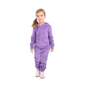 Soft Velour Zipper Top N Bottom Set