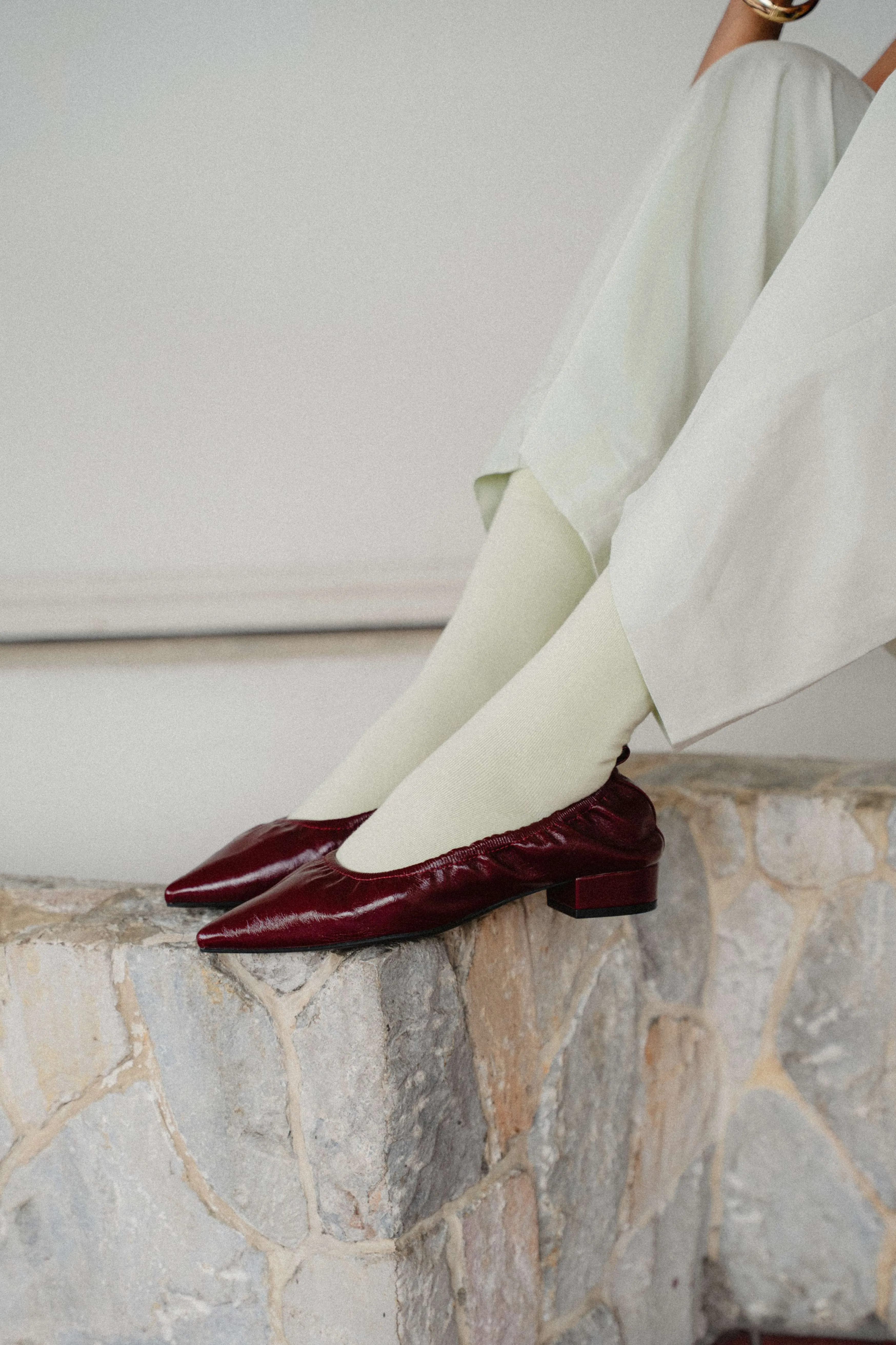 Solana Mules in Burgundy