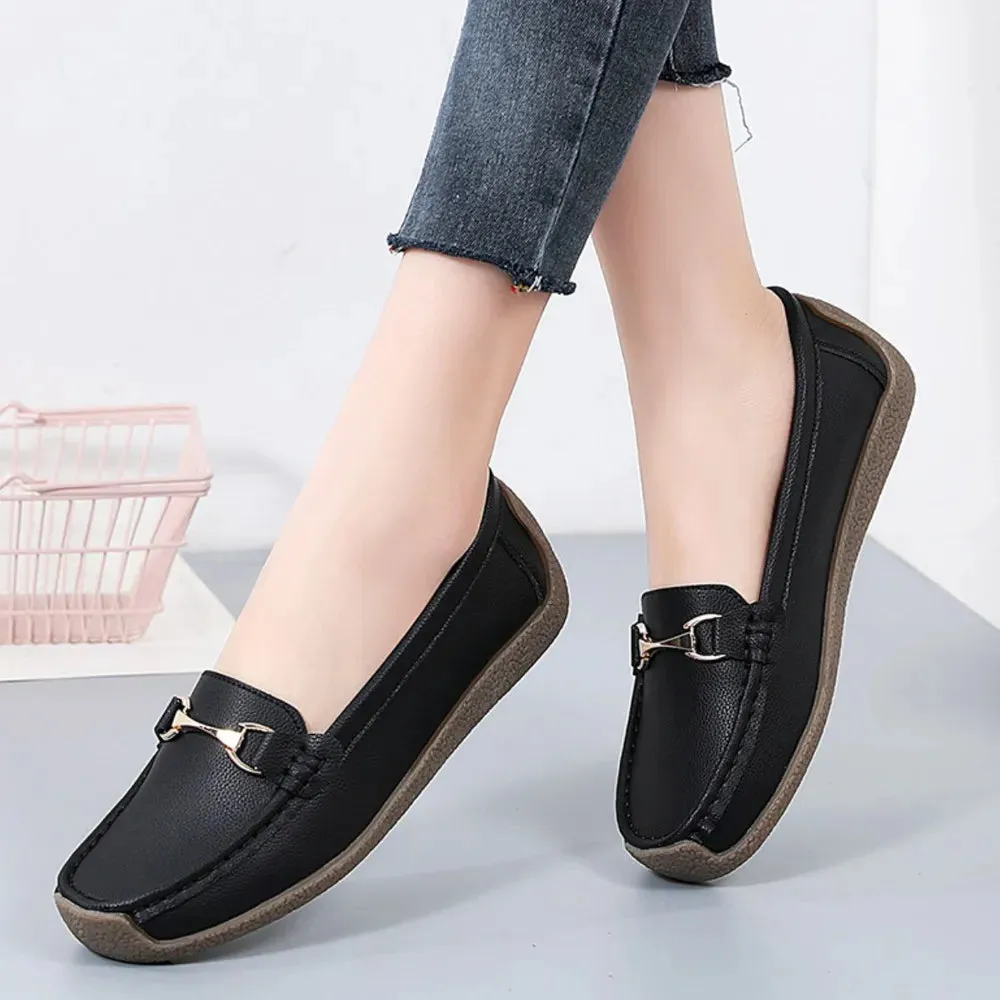 Solid Color Flat Slip-Ons