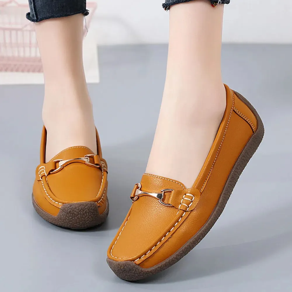 Solid Color Flat Slip-Ons
