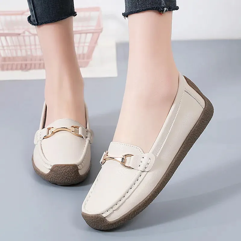 Solid Color Flat Slip-Ons