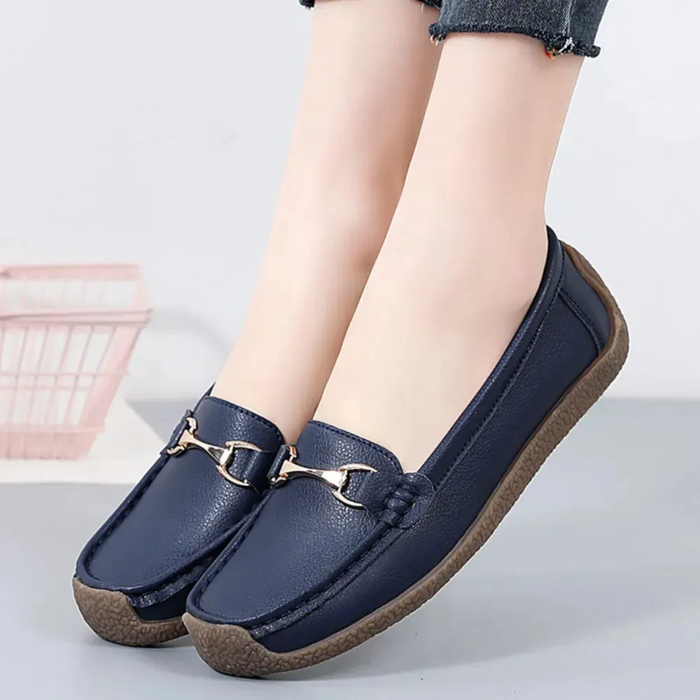 Solid Color Flat Slip-Ons