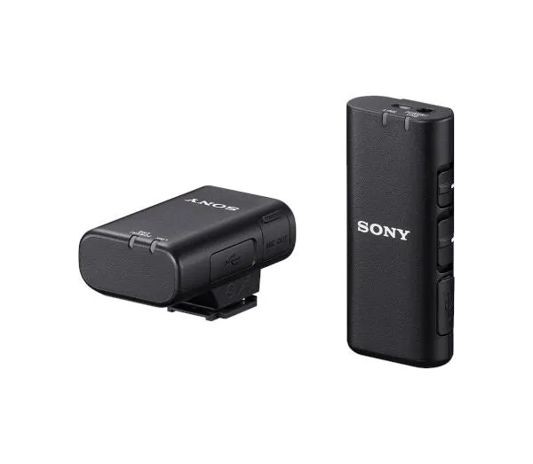 Sony Wireless Microphone ECM-W2BT (Compact, Flexible, Vlogging, Content Creation, Audio) – Black