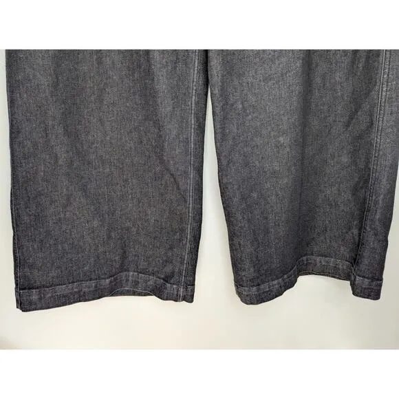 Spanx Denim Wide Leg Jean in Charcoal