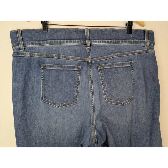 Spanx Seamed Front Wide Leg Jean in Vintage Indigo