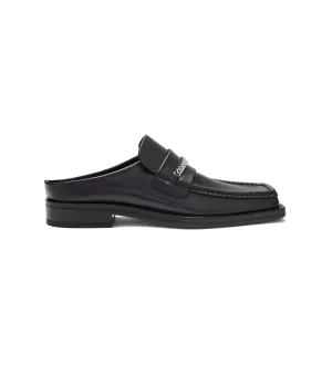SQUARE TOE MULE WOMENS in BLACK