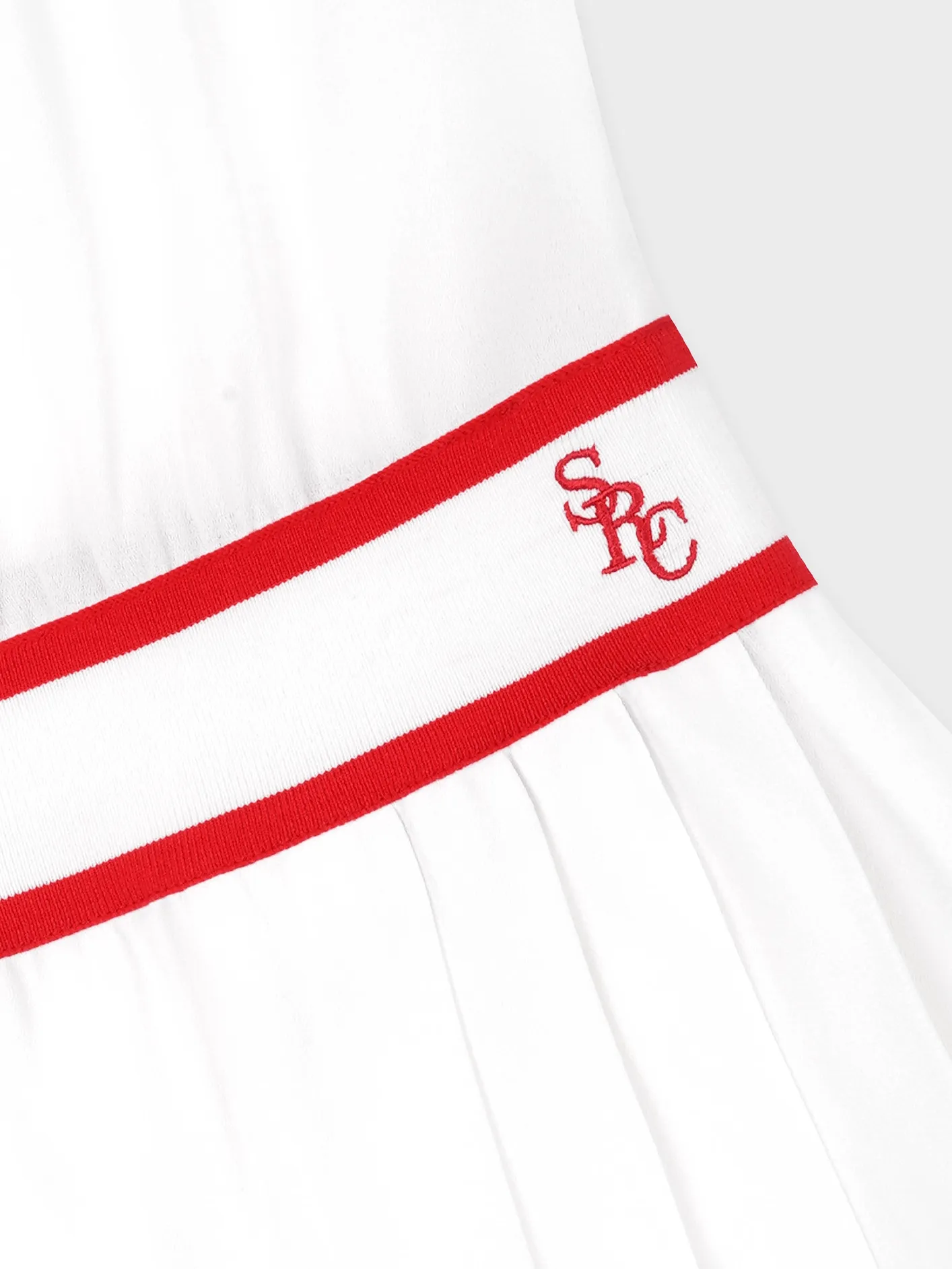 SRC Phoebe Dress - White/Bright Red
