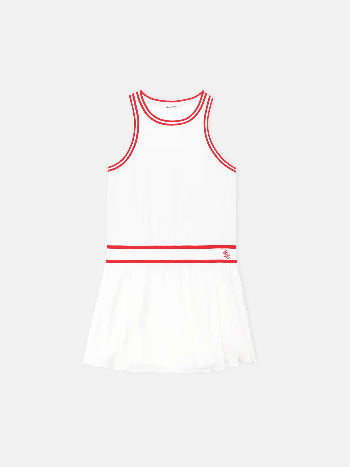 SRC Phoebe Dress - White/Bright Red