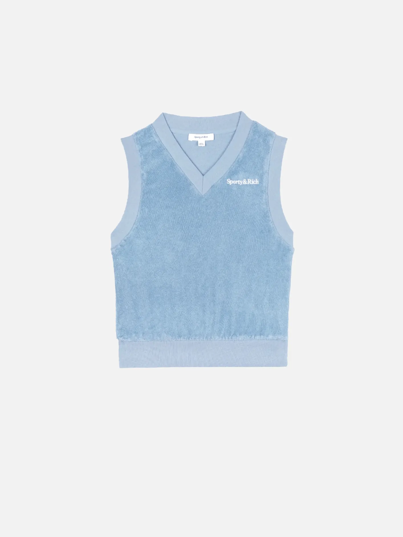 SRC Terry Vest - Sky Blue/White