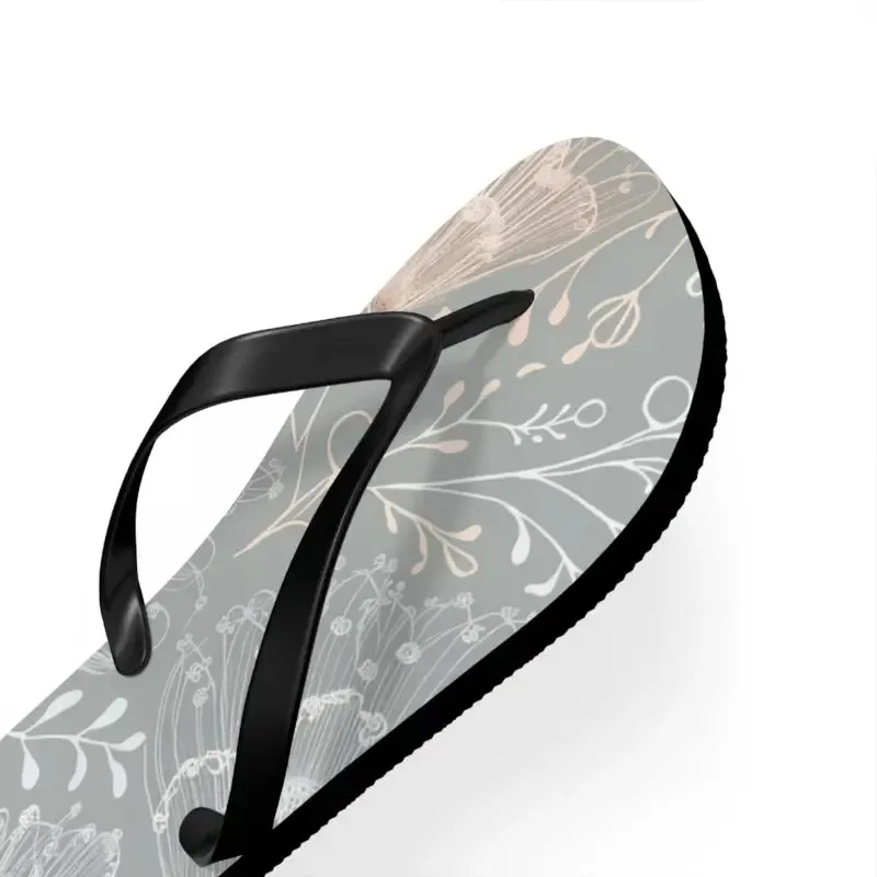 Step Into Summer with Chic Delicate Flowers Flip Flops