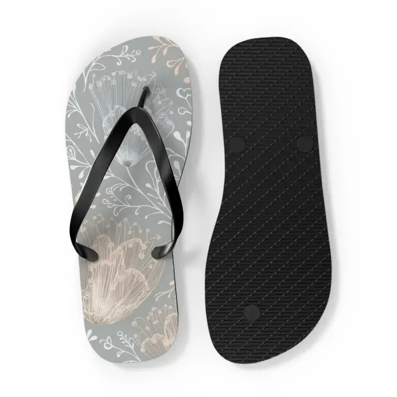 Step Into Summer with Chic Delicate Flowers Flip Flops