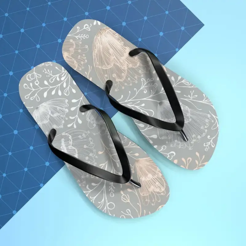 Step Into Summer with Chic Delicate Flowers Flip Flops