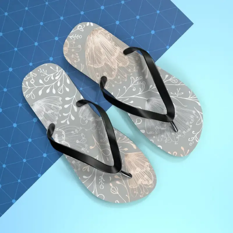 Step Into Summer with Chic Delicate Flowers Flip Flops