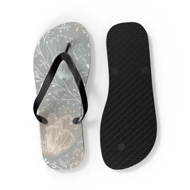 Step Into Summer with Chic Delicate Flowers Flip Flops