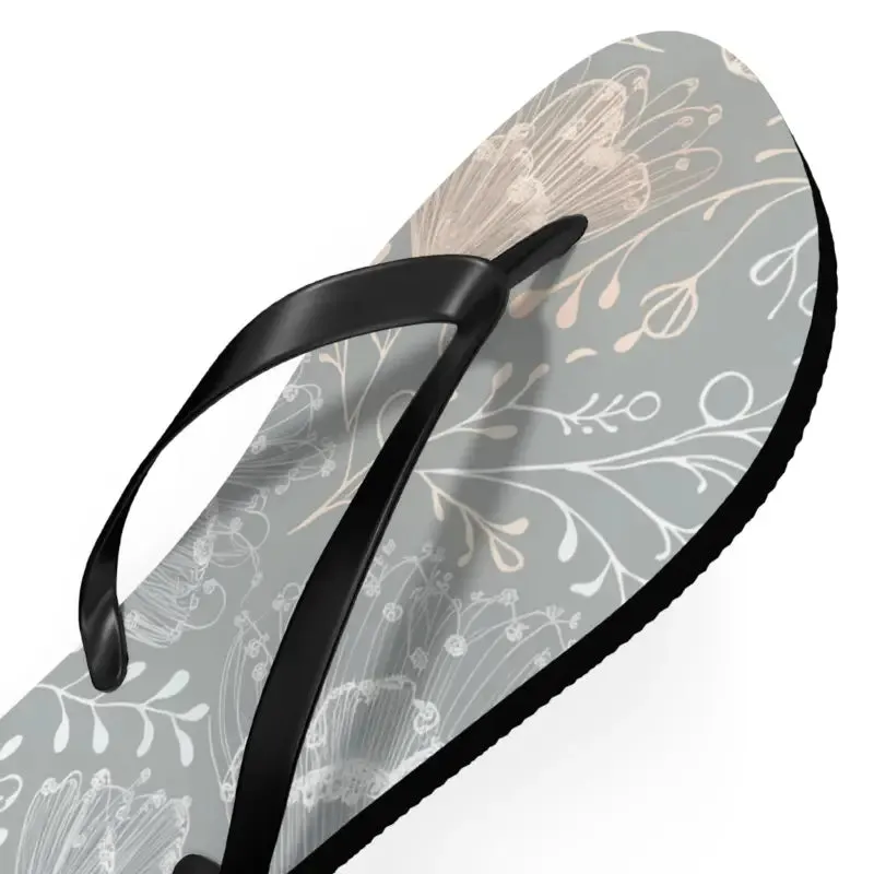 Step Into Summer with Chic Delicate Flowers Flip Flops