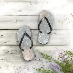 Step Into Summer with Chic Delicate Flowers Flip Flops