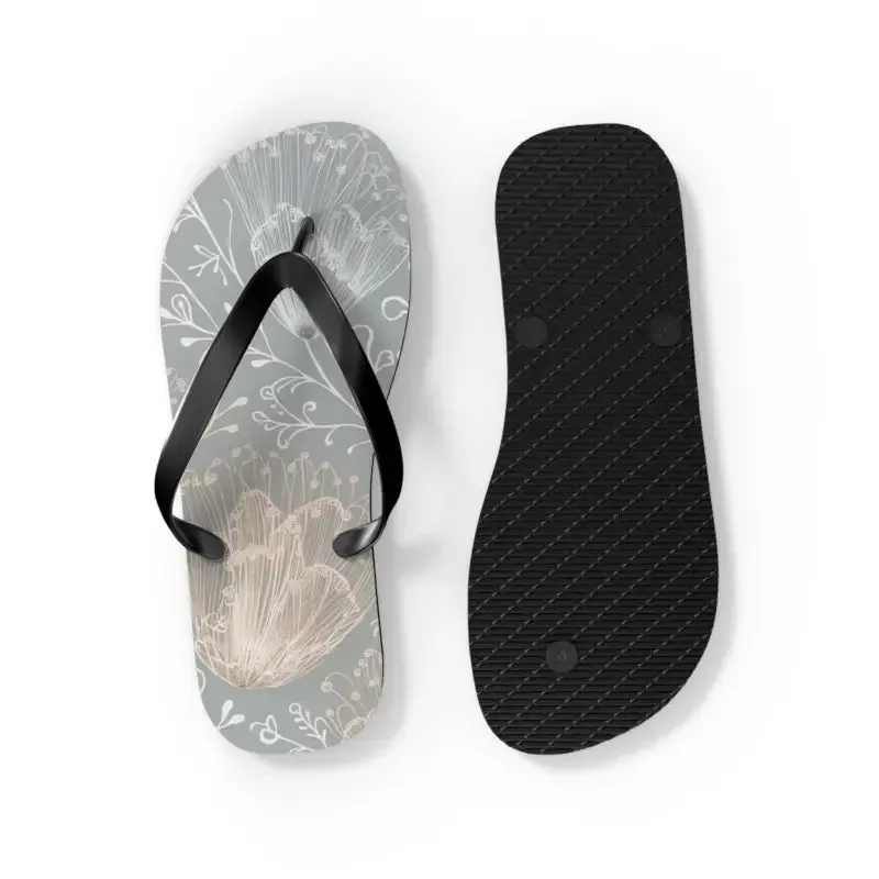 Step Into Summer with Chic Delicate Flowers Flip Flops