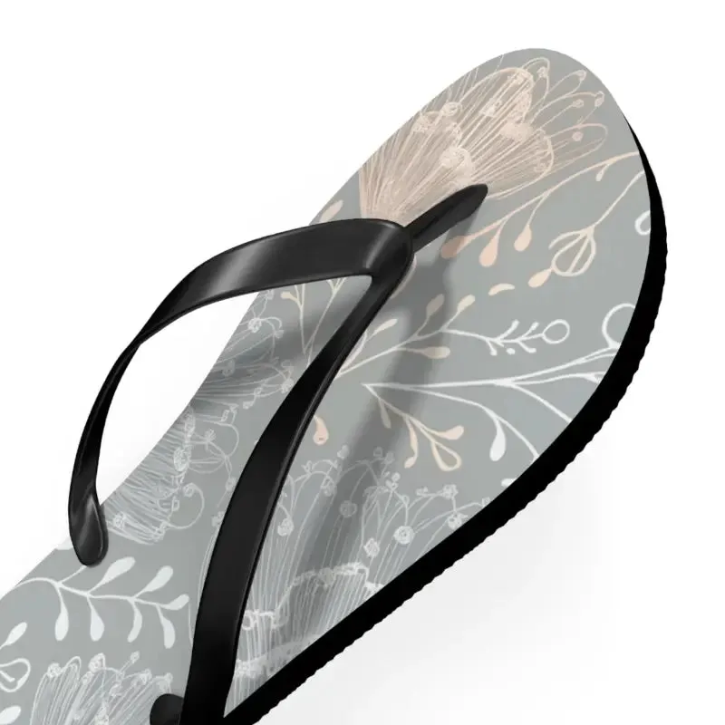 Step Into Summer with Chic Delicate Flowers Flip Flops