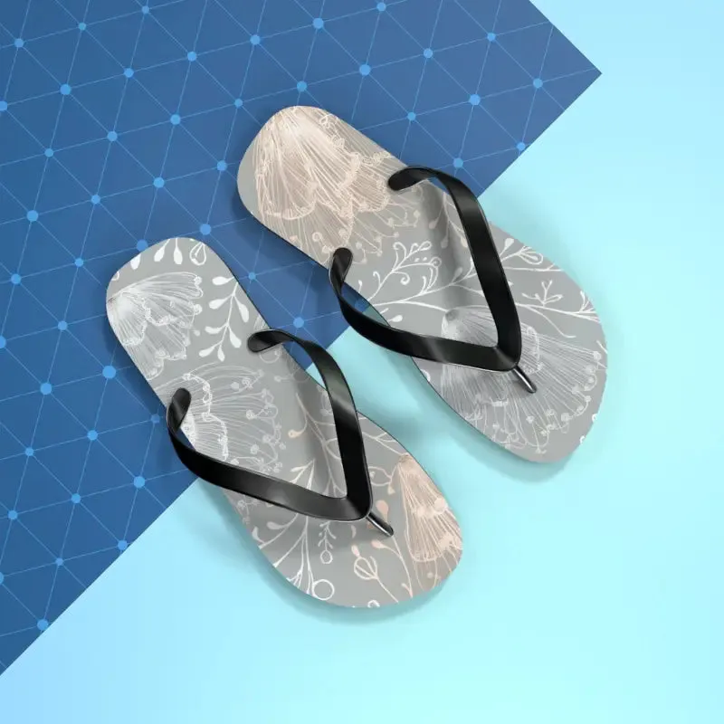 Step Into Summer with Chic Delicate Flowers Flip Flops