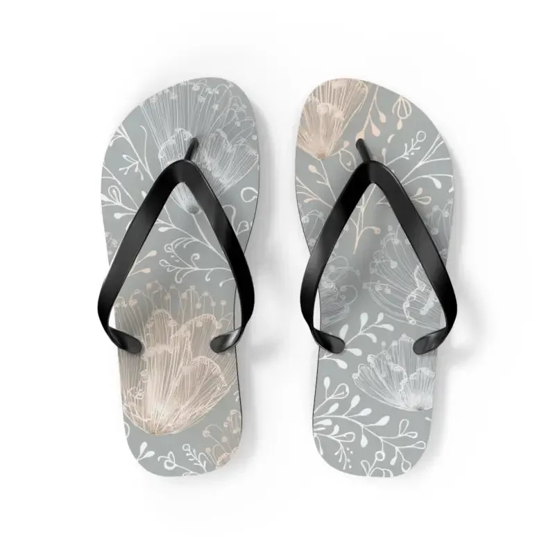 Step Into Summer with Chic Delicate Flowers Flip Flops
