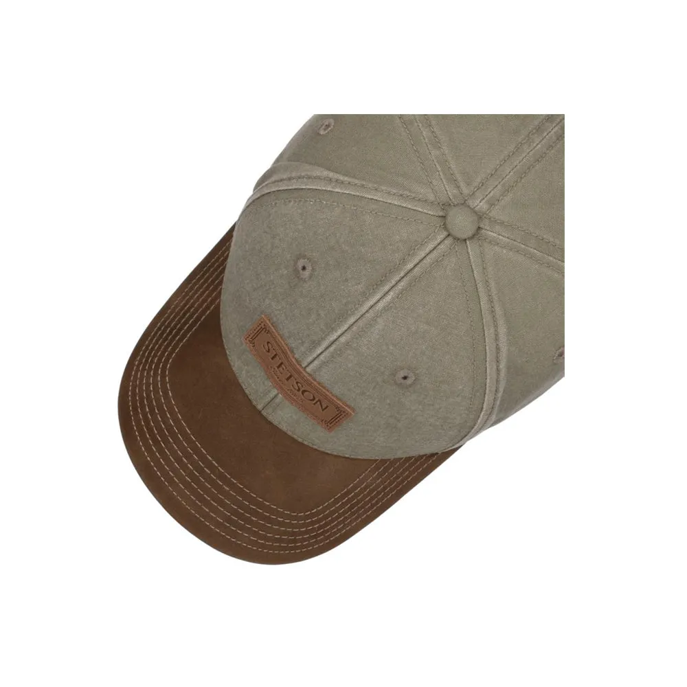 Stetson - Rustic Cap With UV Protection - Adjustable - Olive/Brown