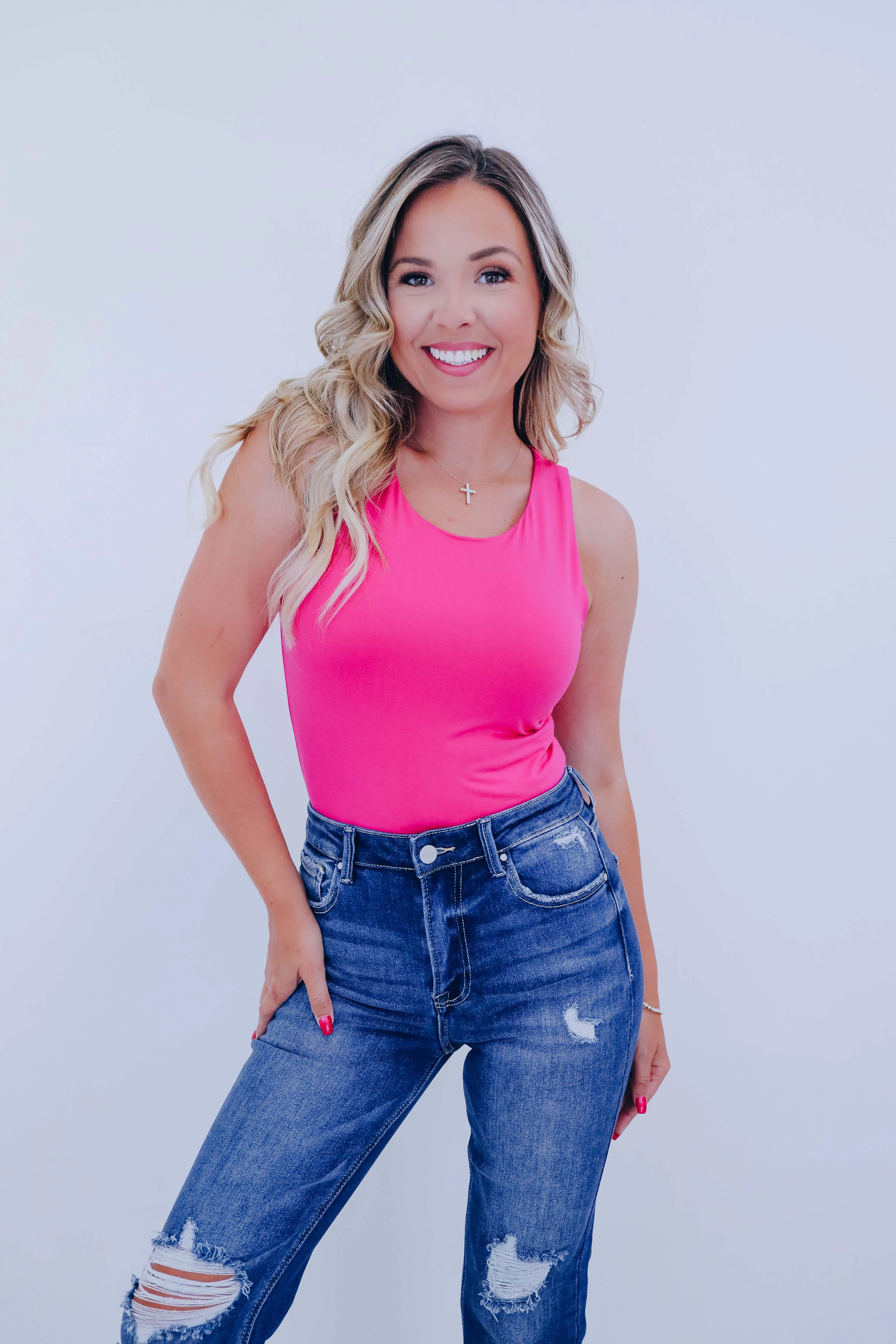 Stevie Sleeveless Scoop Neck Bodysuit - 3 Colors