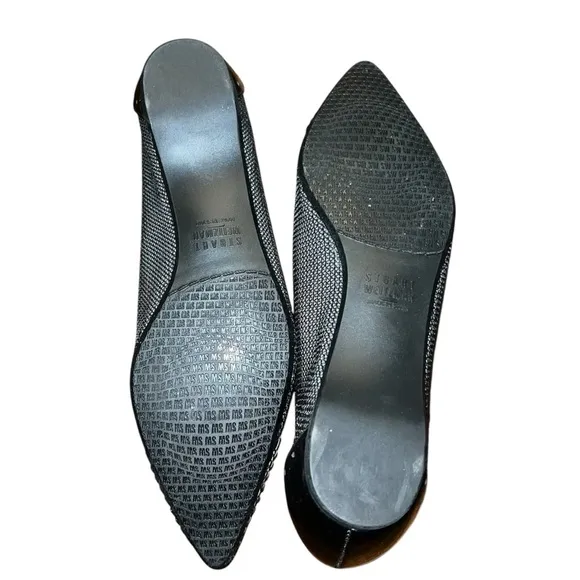 Stuart Weitzman Tipper Mesh Studded Toe Flat