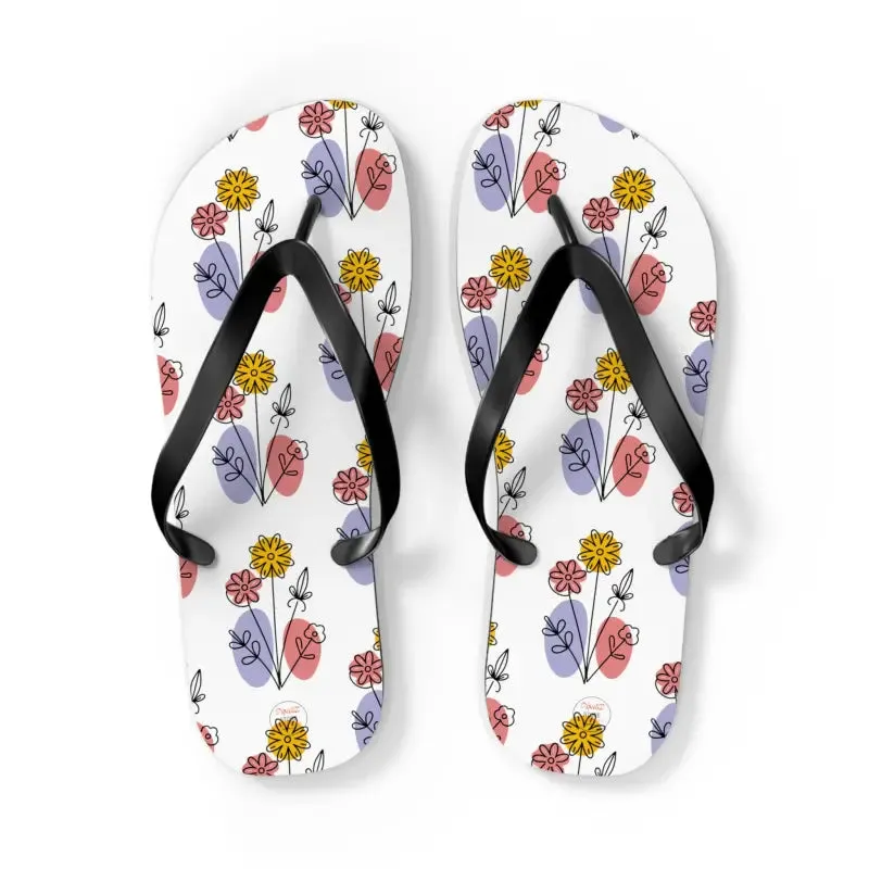 Stylish Floral Print Flip Flops for Summer Style