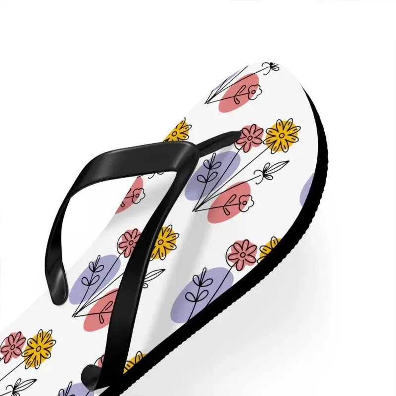 Stylish Floral Print Flip Flops for Summer Style