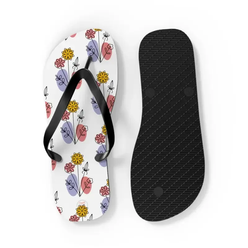 Stylish Floral Print Flip Flops for Summer Style