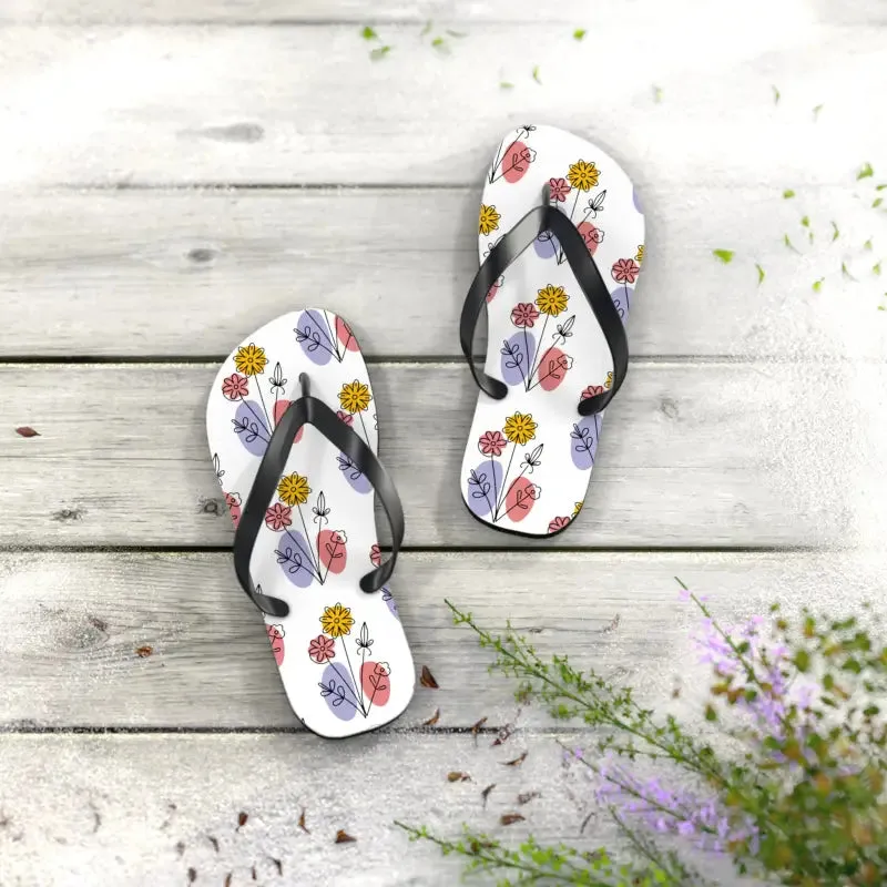 Stylish Floral Print Flip Flops for Summer Style