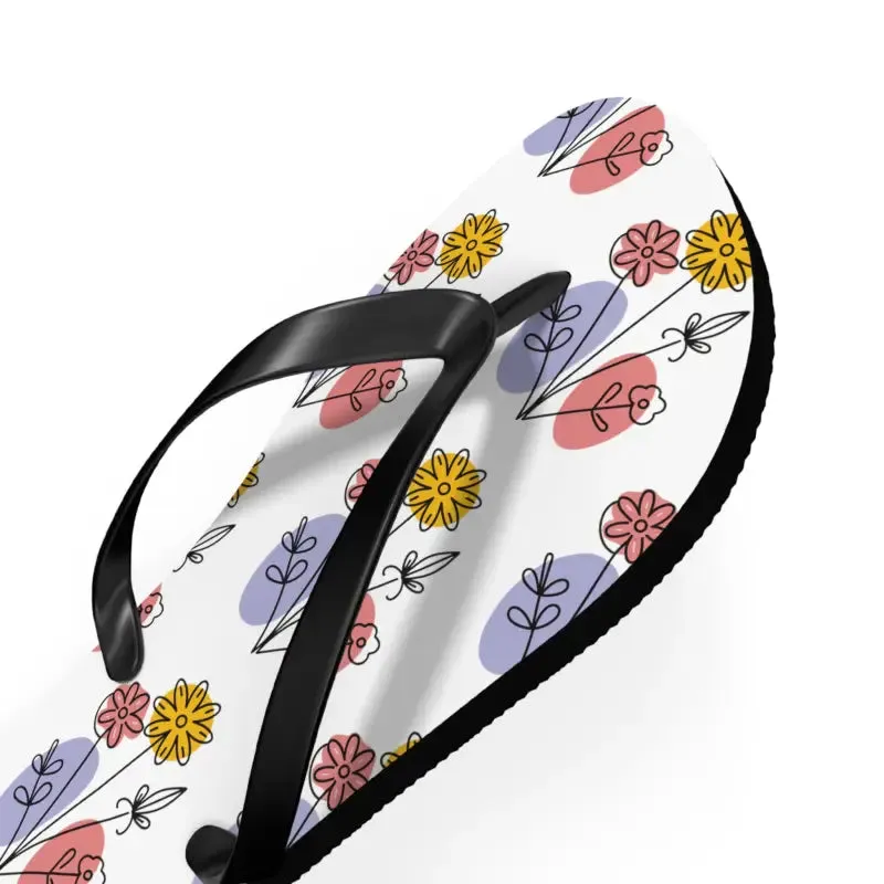 Stylish Floral Print Flip Flops for Summer Style