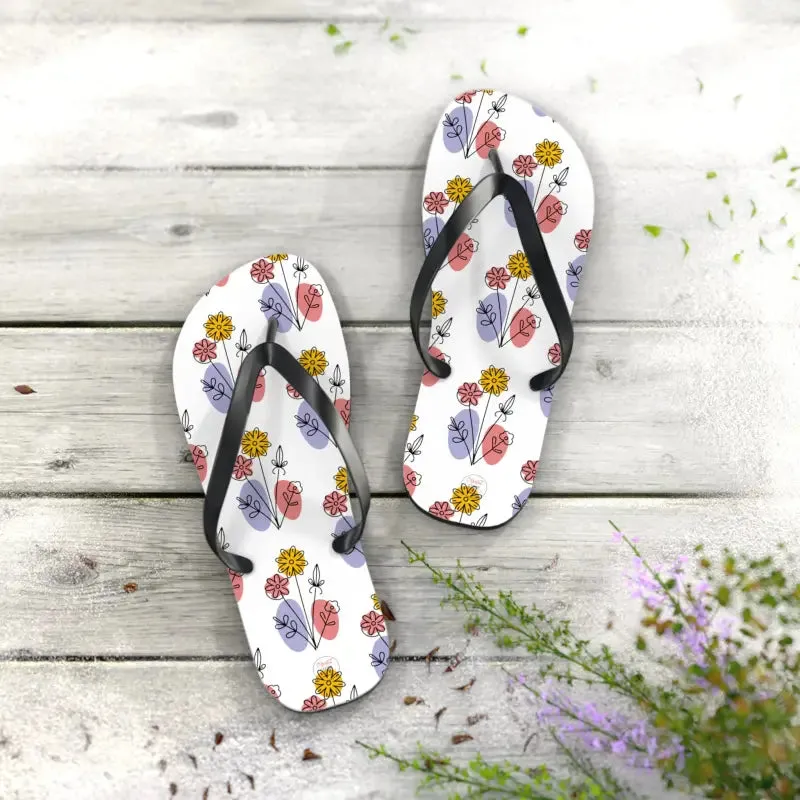 Stylish Floral Print Flip Flops for Summer Style
