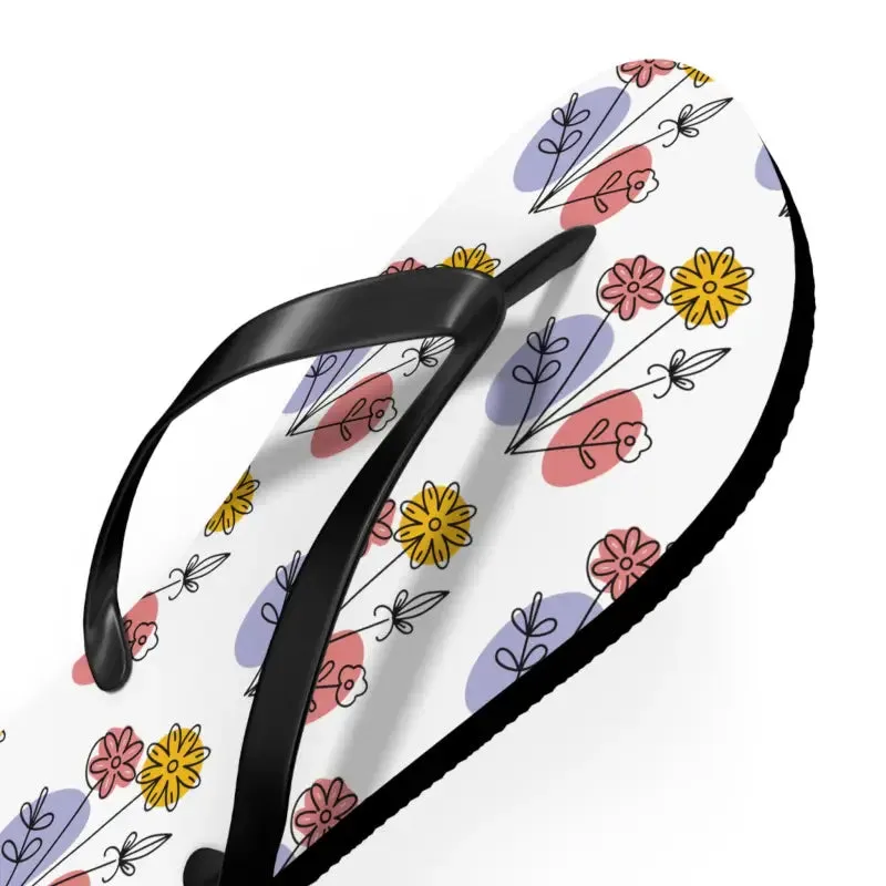Stylish Floral Print Flip Flops for Summer Style