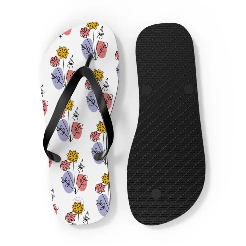 Stylish Floral Print Flip Flops for Summer Style