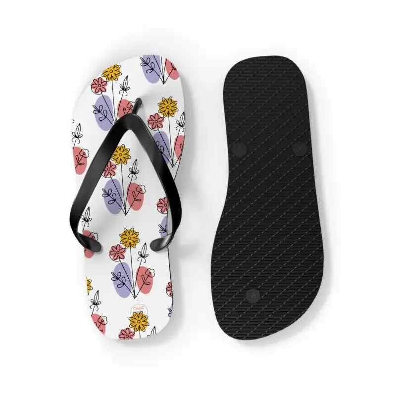 Stylish Floral Print Flip Flops for Summer Style