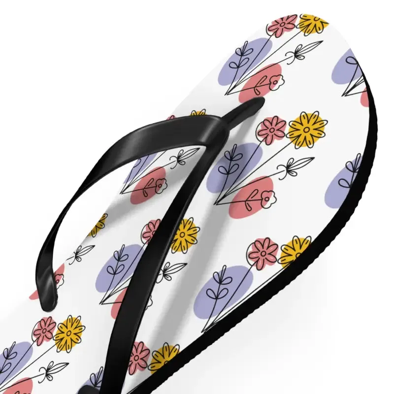 Stylish Floral Print Flip Flops for Summer Style