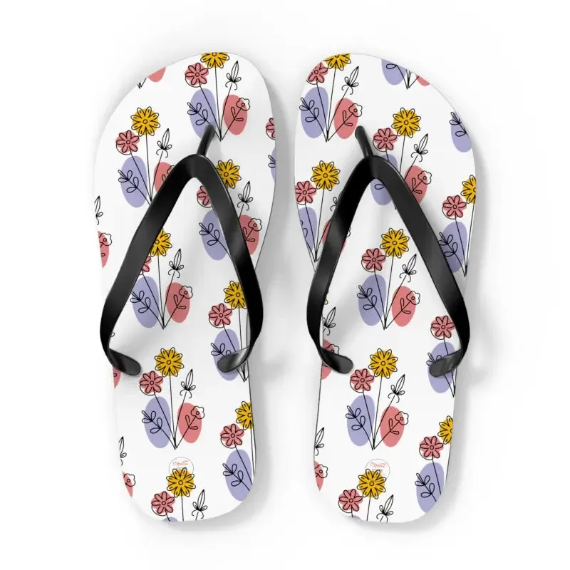 Stylish Floral Print Flip Flops for Summer Style