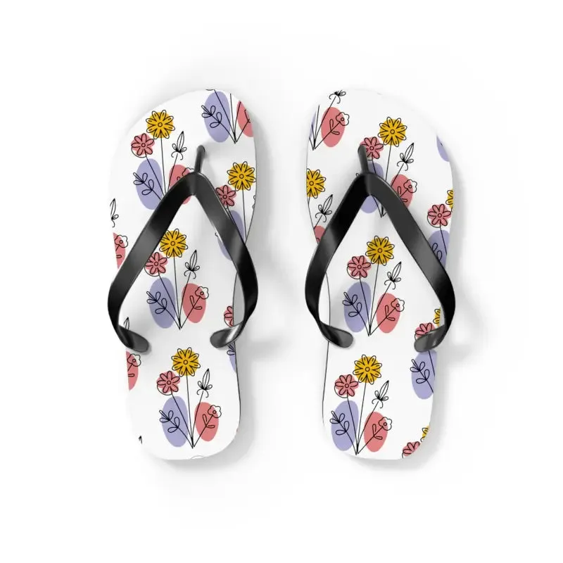 Stylish Floral Print Flip Flops for Summer Style