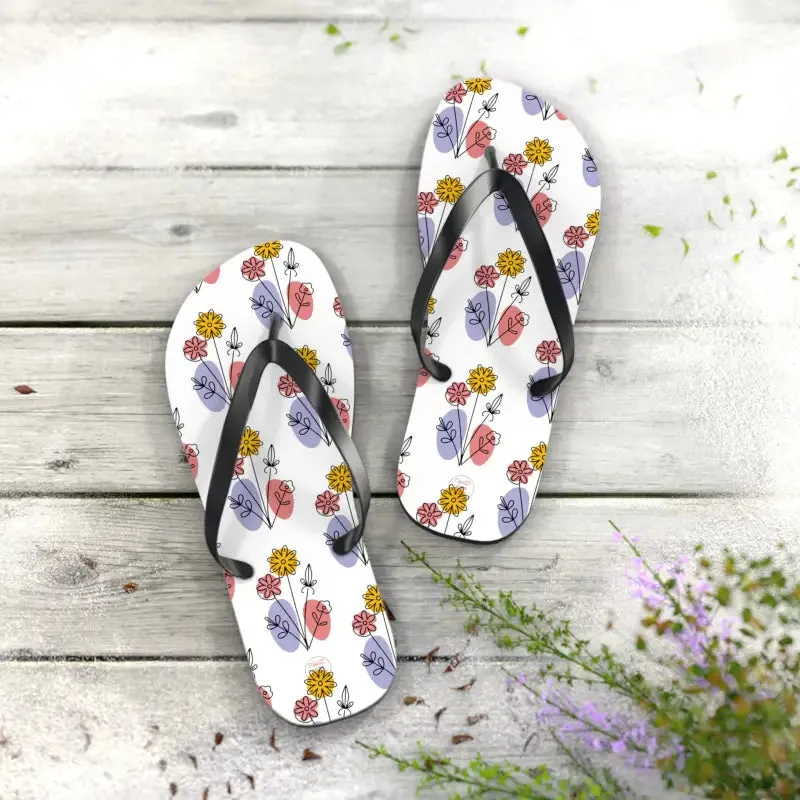 Stylish Floral Print Flip Flops for Summer Style